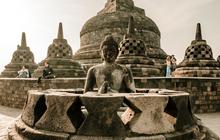 Tampak Memprihatinkan, Begini Suasana Candi Borobudur Tahun 1968