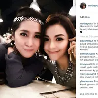 Istri Uki NOAH, Metha Yunatria, dan Gracia Indri (Instagram/@methayuna)