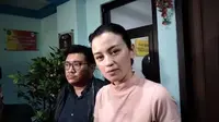 Kimberly Ryder di Pengadilan Agama Jakarta Pusat, Rabu (14/8/2024). (Via M. Altaf Jauhar)