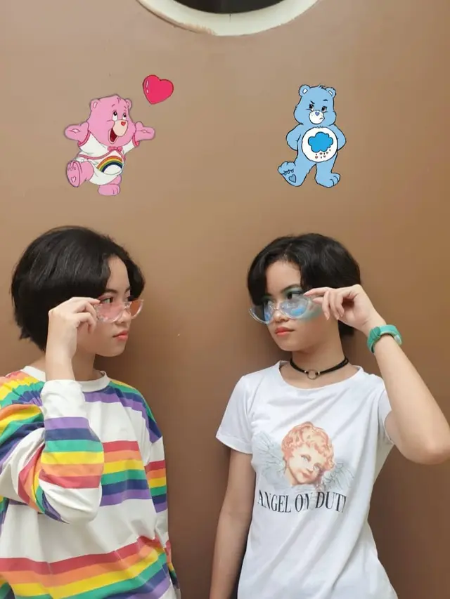 6 Potret Adu Gaya Nabila dan Nadia, Anak Kembar Inez Tagor yang Jago Dance