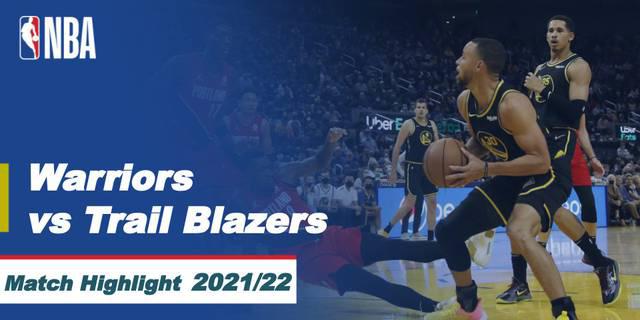 VIDEO: Highlights NBA, Golden State Warriors Tundukan Portland Trail Blazers 104-94