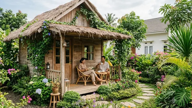 Inspirasi Halaman Rumah Bergaya Cottage yang Mudah Ditiru