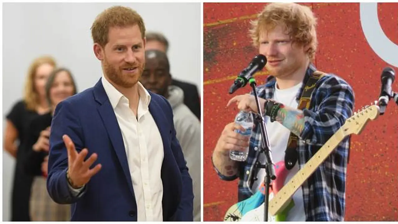 [Fimela] Pangeran Harry dan Ed Sheeran