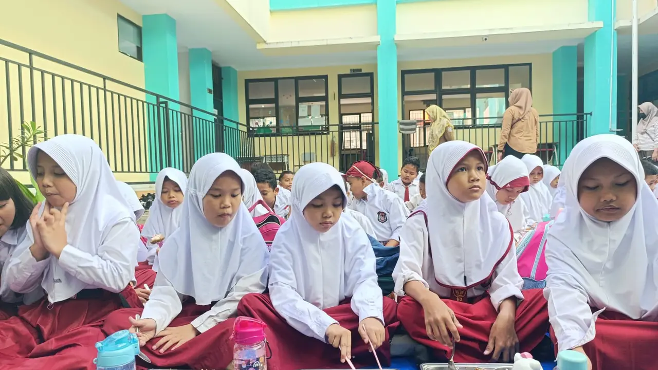 Pelaksanaan program (MBG) di SDN Lengkong Wetan 1, Kota Tangerang Selatan (Istimewa)