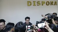 Salah satu perwakilan Bonek yang hadir dalam audiensi, Husin Ghozali. (Foto: Liputan6.com/Dian Kurniawan)