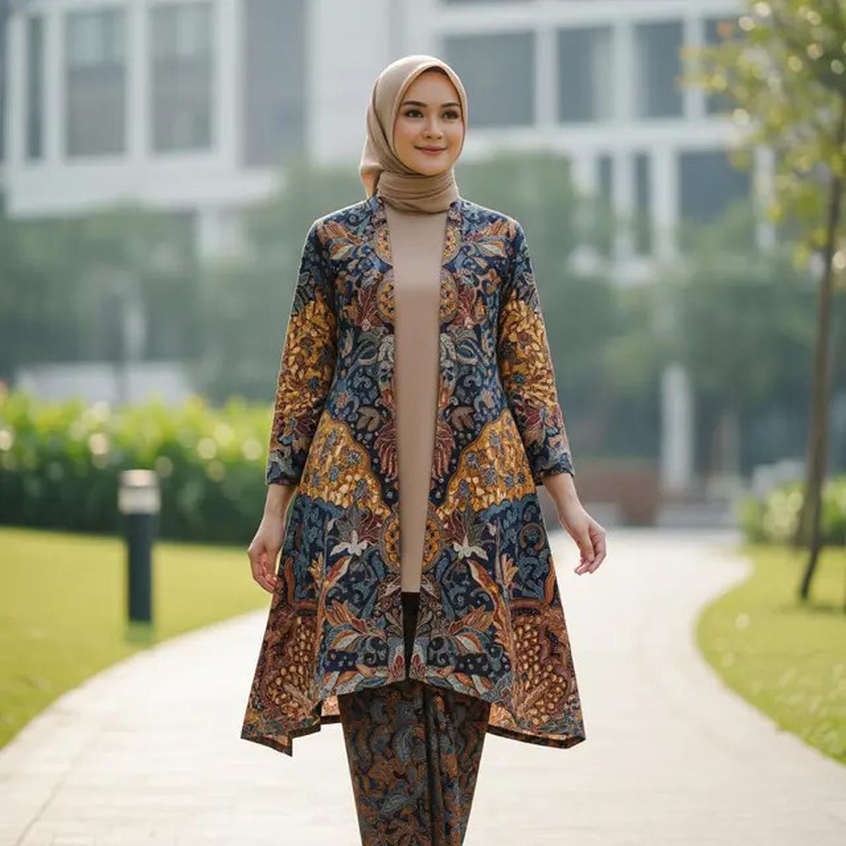 7 Model Atasan Batik Hijab Modern 2025 untuk Tampil Stylish di Berbagai Acara