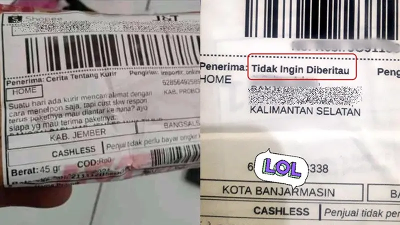 6 Nama Penerima Paket Barang Ini Nyeleneh Banget, Bikin Ketawa