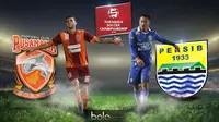 Pusamania Borneo FC vs Persib Bandung, Edilson Tavares dan Samsul Arif (bola.com/Rudi Riana)