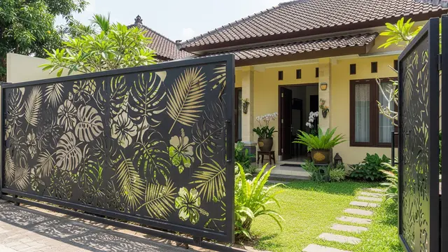 Pola Pagar Laser Cutting yang Aman Sekaligus Mempercantik Fasad Rumah/Gemini AI