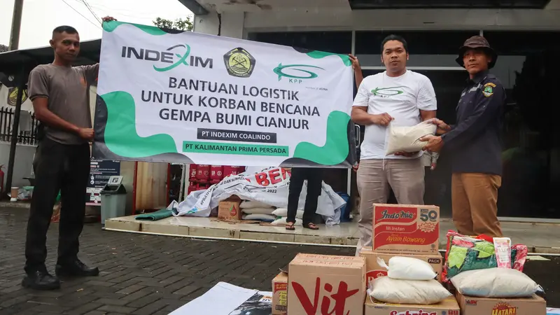 Bantuan Logistik KPP Mining dan Indexim Coalindo Bagi Korban Gempa Cianjur