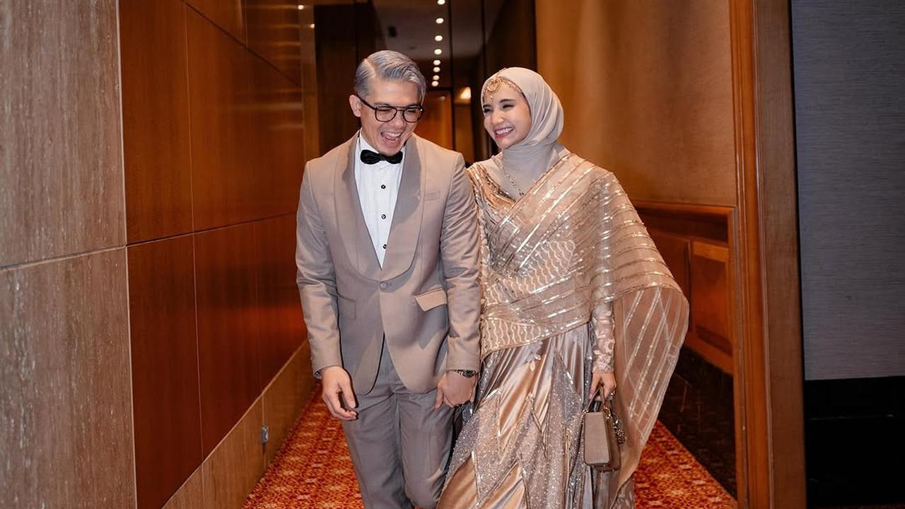 Potret Zaskia Sungkar dan Irwansyah Bawa Ukkasya dan Baby Humaira saat Kondangan