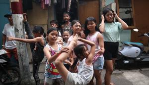 Anak-anak komunitas Indosalto. (Foto: Rafa Dahayu Amandya/Liputan6.com)