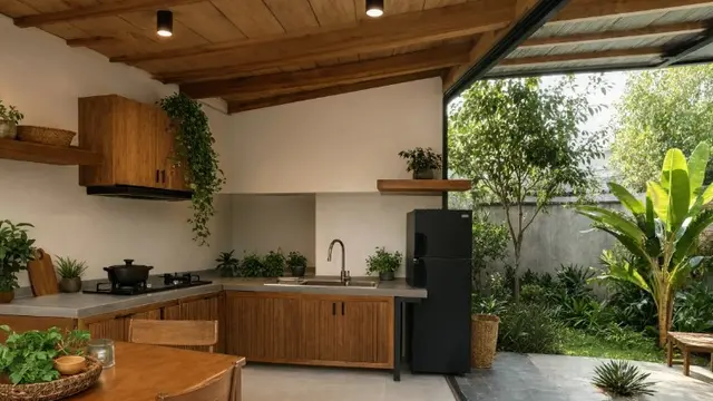 Inspirasi Rumah Kampung Minimalis untuk Slow Living (AI Generated)