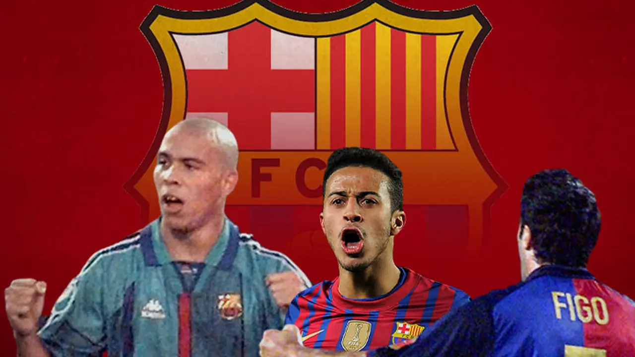 Barcelona - Ronaldo Nazario, Thiago Alcantara, Luis Figo