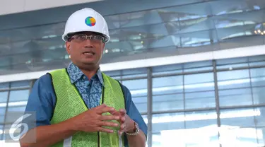 Dirut PT Angkasa Pura II Budi Karya saat wawancara khusus dengan tim Liputan6.com di Terminal 3 Ultimate Bandara Soekarno Hatta, Tangerang, Banten, Rabu (8/6). (Liputan6.com/Angga Yuniar)