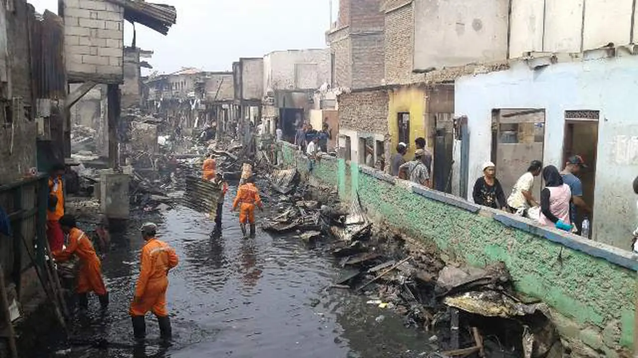 Kebakaran Tanah Abang, Jakarta Pusat Kamis (5/3/2015) 