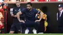 Skuad asuhan Ruben Amorim harus menerima kekalahan 0-1 dalam laga perdana mereka di Liga Inggris musim 2025/2026. (AP Photo/Dave Thompson)
