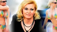 Kolinda Grabar Kitarovic adalah seorang wanita yang menjabat sebagai Presiden di Kroasia, Dan Kolinda merupakan satu - satunya Presiden yang