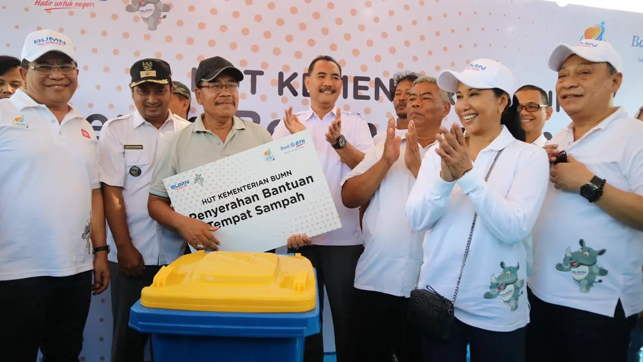 Sejumlah BUMN kembali bersinergi menggelar berbagai rangkaian acara menyambut Hari Ulang Tahun Kementerian Badan Usaha Milik Negara (BUMN) ke- 21 di Bekasi, Jawa Barat pada Selasa (26/3/2019). Dok BUMN