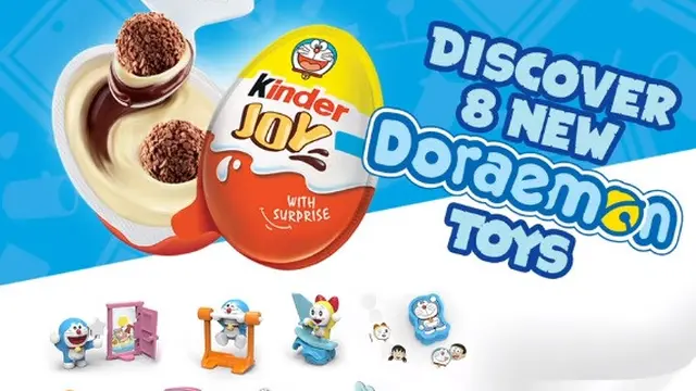 Kinder Joy edisi terbatas bersama Doraemon.