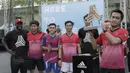 Pemain Persib, Michael Essien menghadiri turnamen Adidas Tango League di Senayan City, Jakarta, Minggu (13/8/2017). Acara ini merupakan bagian dari peluncuran sepatu anyar Adidas. (Bola.com/M Iqbal Ichsan)