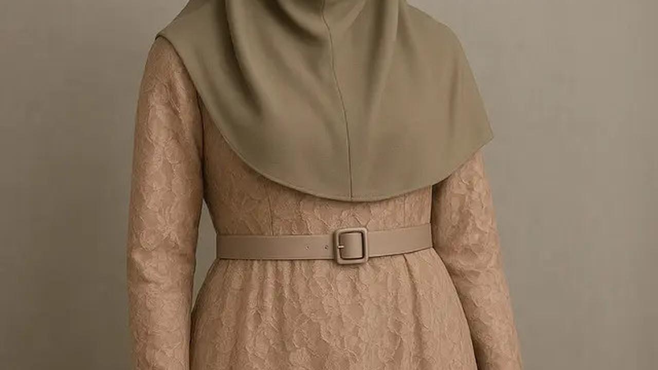 7 Model Long Dress Brokat Menutup Dada, Elegan dan Syar'i untuk Gaya Hijab 2025