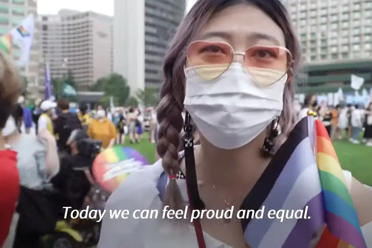 Aktivis Kim Hyun Jung merasa bangga karena festival LGBTQ di Seoul, Korea Selatan.