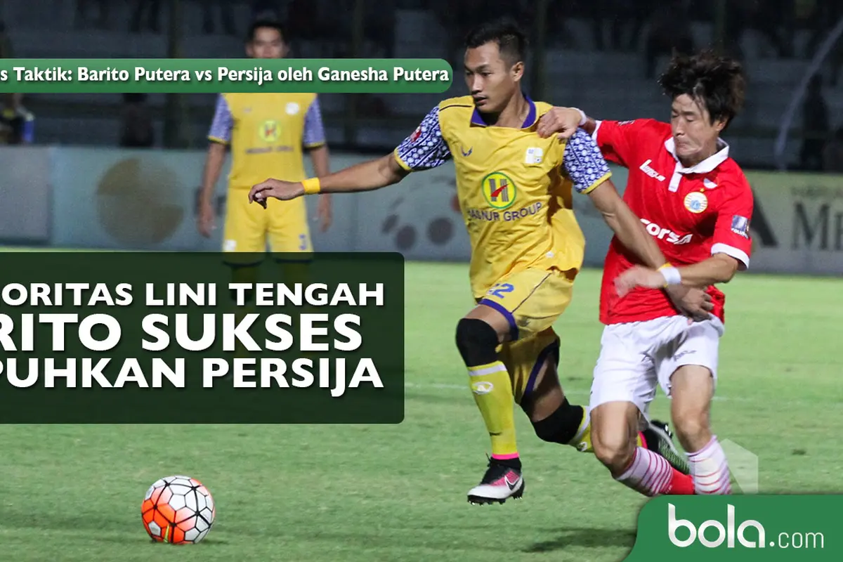 Kolom Ganesha Putera: Superioritas Lini Tengah Barito Sukses Lumpuhkan Persija (bola.com/Rudi Riana)