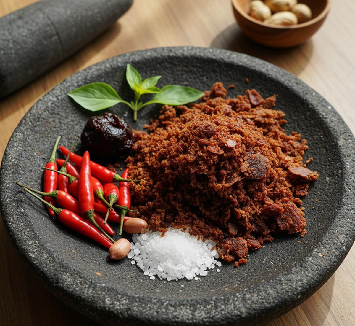 Ilustrasi Bumbu Rujak Cireng (Foto: Gemini)