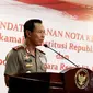 Di Gedung MK, Kapolri Jenderal Pol Sutarman menengaskan siap mengamankan dan menindaklanjuti laporan jika ditemukan tindak pidana pemilu yang terungkap dalam sidang, Kamis (8/5/2014). (Liputan6.com/Faizal Fanani)