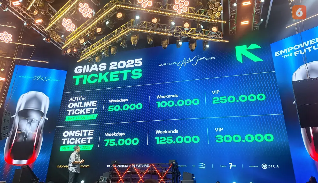 Gaikindo Indonesia International Auto Show (GIIAS) 2025 digelar 24 Juli hingga 3 Agustus 2025 di ICE BSD City, Tangerang. Selama 11 hari pameran, GIIAS 2025 akan menghadirkan berbagai hal menarik yang bisa dinikmati semua kalangan, mulai dari peluncuran kendaraan terbaru dengan teknologi dan inovasi terkini, hingga aktivitas seru untuk keluarga. (Liputan6.com/Arief Aszhari)
