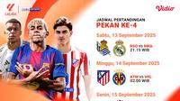 Jadwal LaLiga pekan ke-4 siaran langsung eksklusif di Vidio. (dok. vidio.com)