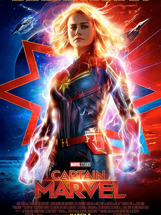 Brie Larson sebagai Captain Marvel. (Foto: Dok. Marvel Studios/ IMDb)