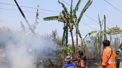 Kebakaran Lahan di Klaten Ganggu Perjalanan Kereta, KAI Buka Suara