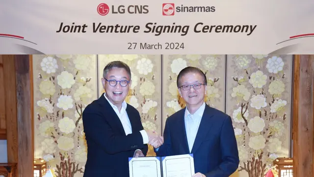 Sinar Mas menjalin kemitraan strategis dengan LG CNS Co Ltd (LG CNS), sebuah perusahaan penyedia pusat data, layanan TI, solusi cloud, dan spesialis transformasi digital Asal Korea Selatan. (Dok Sinar Mas)