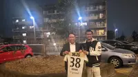 Menpora Zainudin Amali melakukan pertemuan dengan pemain Indonesia, Pratama Arhan yang saat ini sedang bermain di klub J-League 2, Tokyo Verdy.  