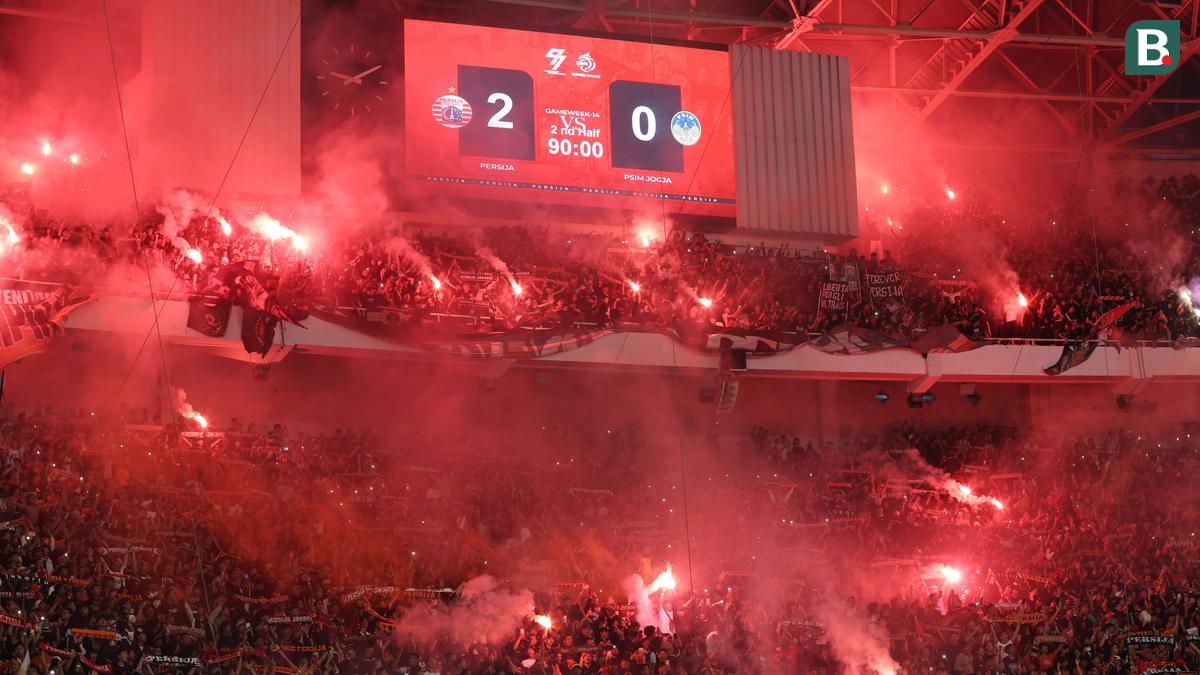 Foto: Atmosfer Manyala di SUGBK, Laga Persija Vs PSIM Pecahkan Rekor Penonton di BRI Super League 2025/2026