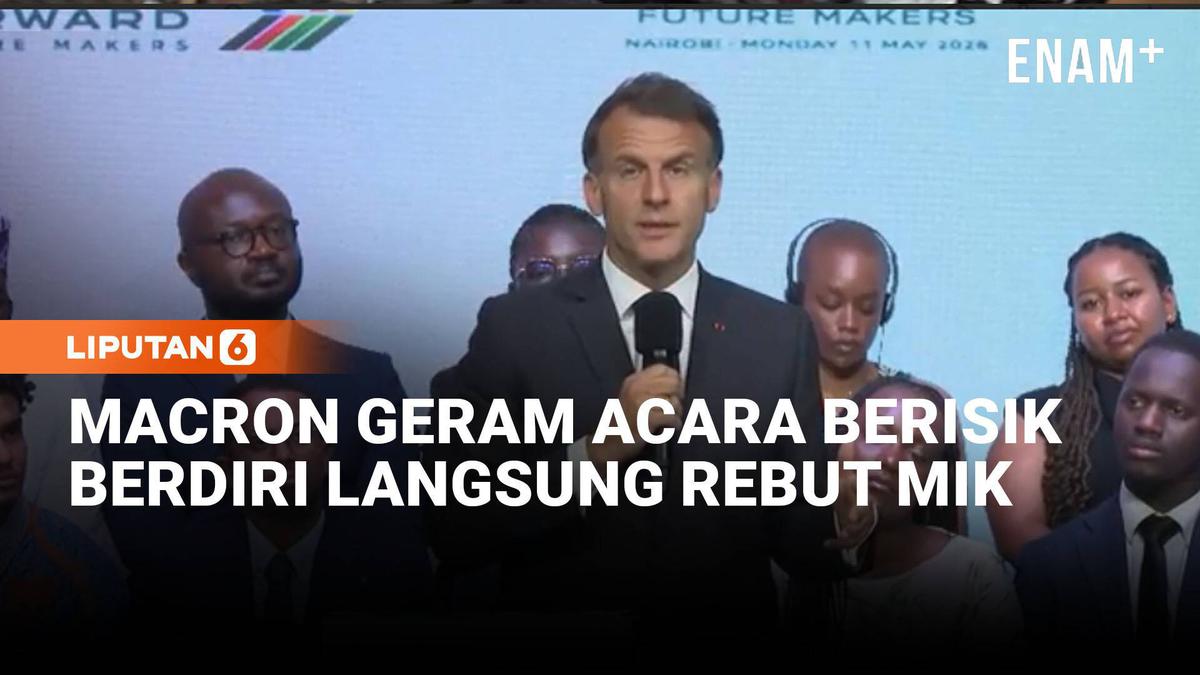 Geram Macron Berdiri Ambil Mik Dengar Forum Afrika Berisik: Kurangnya Rasa Hormat!