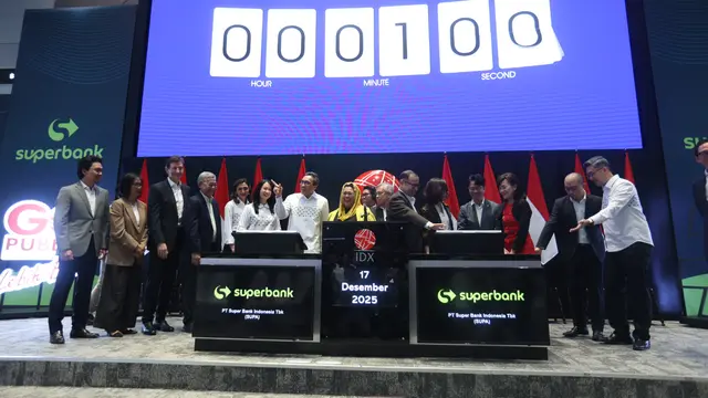 Superbank Resmi Melantai di Bursa Efek Indonesia dengan kode SUPA. [Fimela/Budy Santoso]
