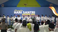 Pemerintah menyelengarakan Hari Santri Nasional 2022 di Gedung Kementerian Politik Hukum dan Keamanan (Kemenkopolhukam) dengan mengundang berbagai kalangan ulama, habib, santri, hingga pejabat negara.  (Foto: Nanda Perdana Putra/Liputan6.com).