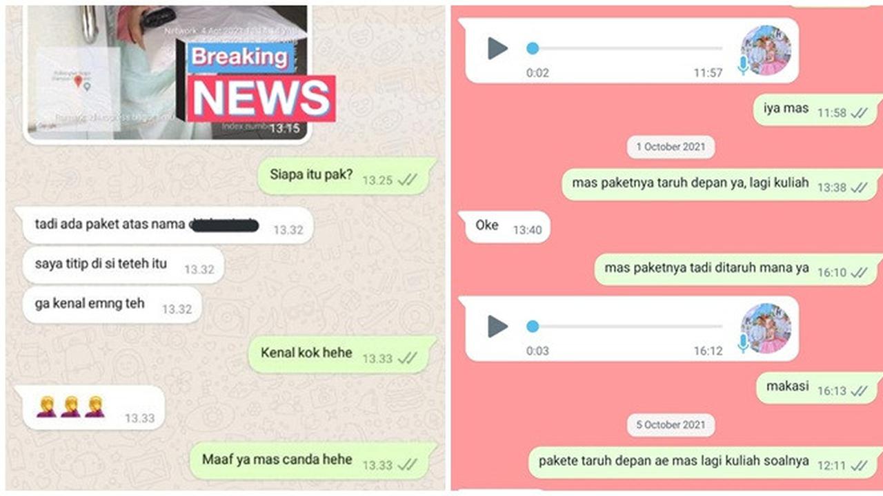 Simpan Nomor, 7 Chat Netizen dengan Kurir Paket Ini Bak Teman Sendiri