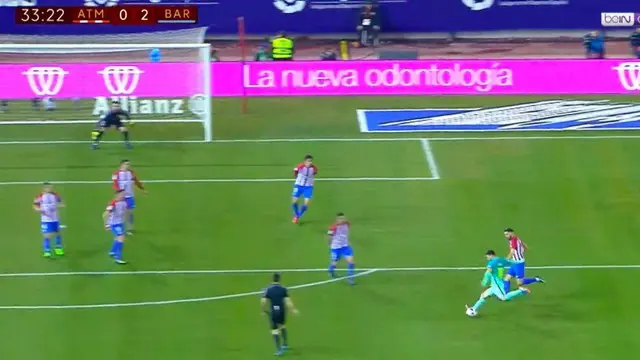 Ini Gol Tendangan Roket Messi ke Gawang Atletico Madrid