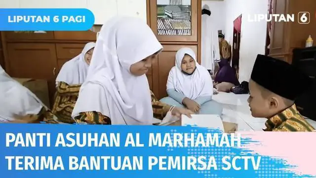 Di tengah kesulitan keuangan akibat pandemi Covid-19, pengurus Panti Asuhan Yayasan Al Marhamah di Medan Sunggal bersyukur jadi penerima santunan SCTV Cinta Anak Yatim.