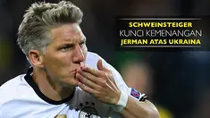 Bastian Schweinsteiger berhasil membantu Jerman mengatasi Ukraina pada pertandingan perdana di Grup C Piala Eropa 2016.
