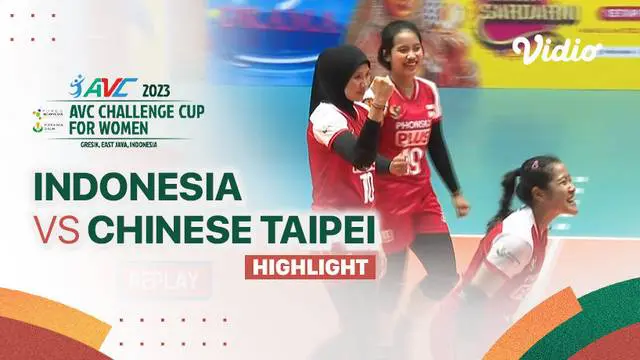 Berita video highlights laga semifinal AVC Challenge Cup 2023 Putri antara timnas bola voli Indonesia dengan Chinese Taipei yang berlangsung dramatis, Sabtu (24/6/2023).