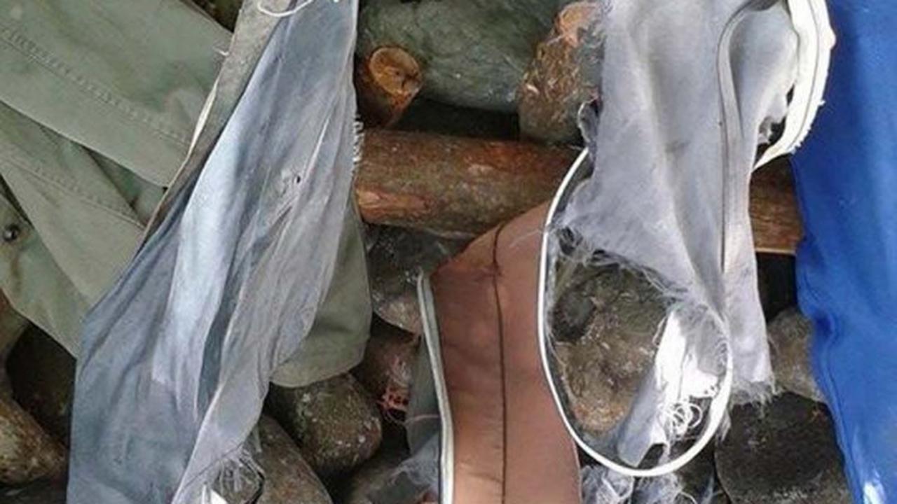 Koper rusak ini ditemukan di dekat serpihan mirip puing MH370