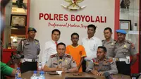 Kapolres Boyolali AKBP Aries Andhi, Senin (8/10 - 2018), memberikan keterangan mengenai kasus pembunuhan ibu muda di Musuk, Boyolali. (Solopos.com/Istimewa)