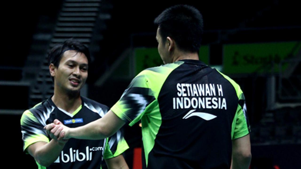 Ahsan / Henda Bungkam Ganda China, Indonesia Raih Satu Gelar di Singapura Terbuka 2018