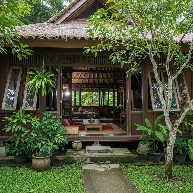 Model Rumah Kampung Tanpa Teras Lebar tapi Tetap Adem