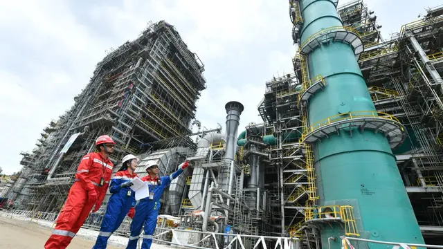 Fasilitas Residual Fluid Catalytic Cracking (RFCC) Complex proyek Refinery Development Master Plan (RDMP) Balikpapan. (Dok Pertamina)